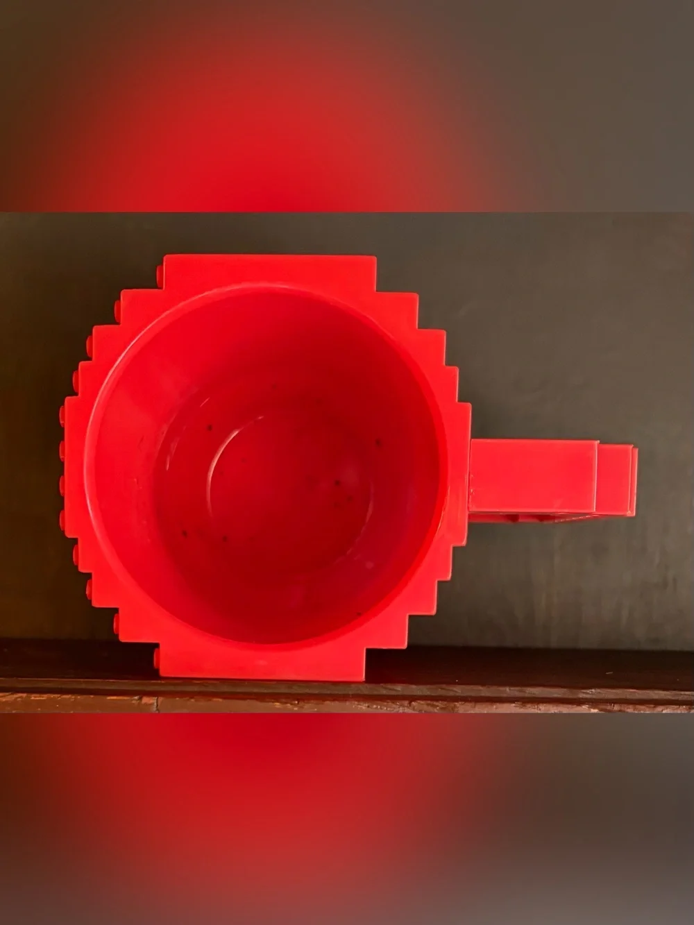 Red Studded Building Block Mug - Picture 3 of 4